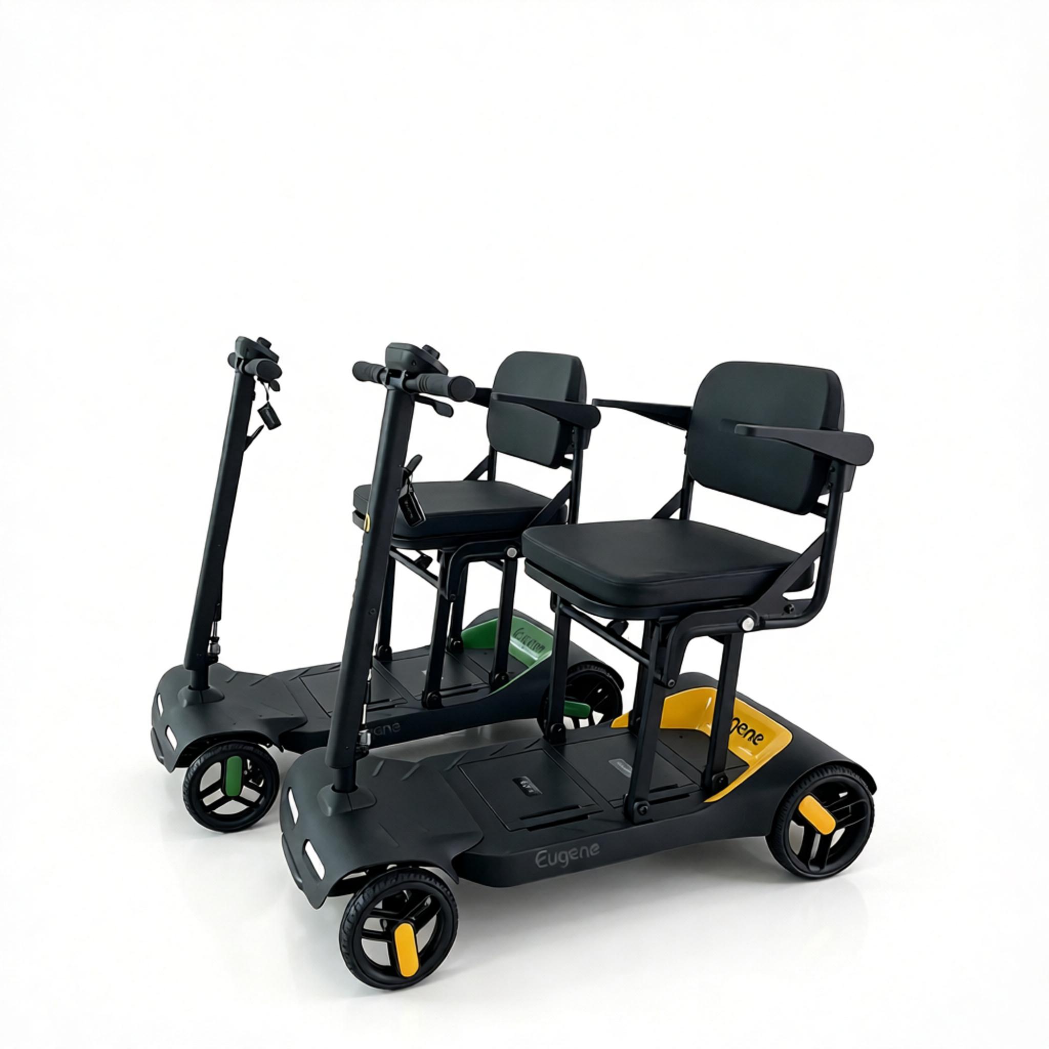 Magnesium Alloy Brushless Motor 4-Wheel Mobility Scooter with Smart NFC Unlock